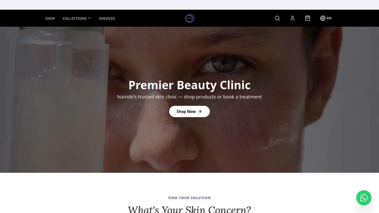 Premier Beauty Clinic — live site